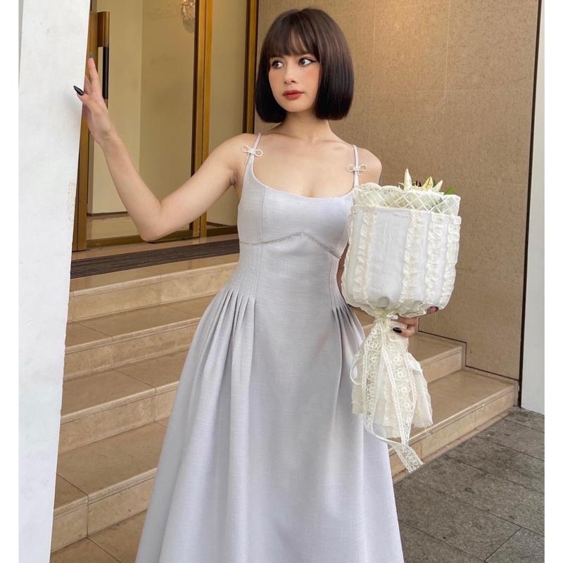 MOLLY DRESS đầm dây nơ đá