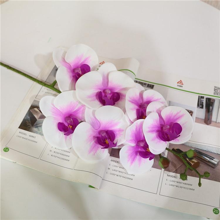 Hoa lan hồ điệp chất liệu cao su loại 7 bông- 9 bông cao cấp- Hoa giả