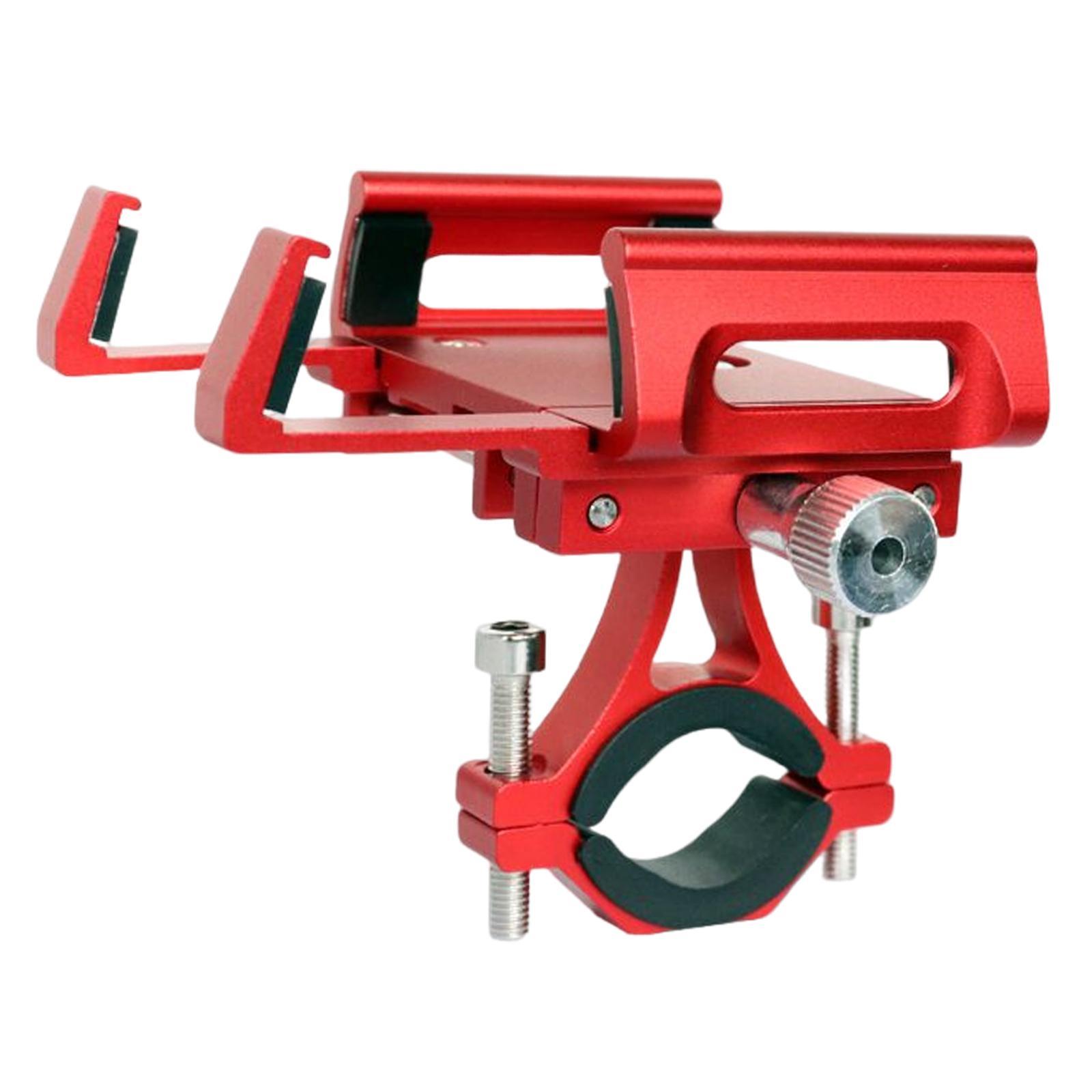 Bike Phone Mount Motorcycle Handlebar Phone Mount Clamp Stand Scooter Black