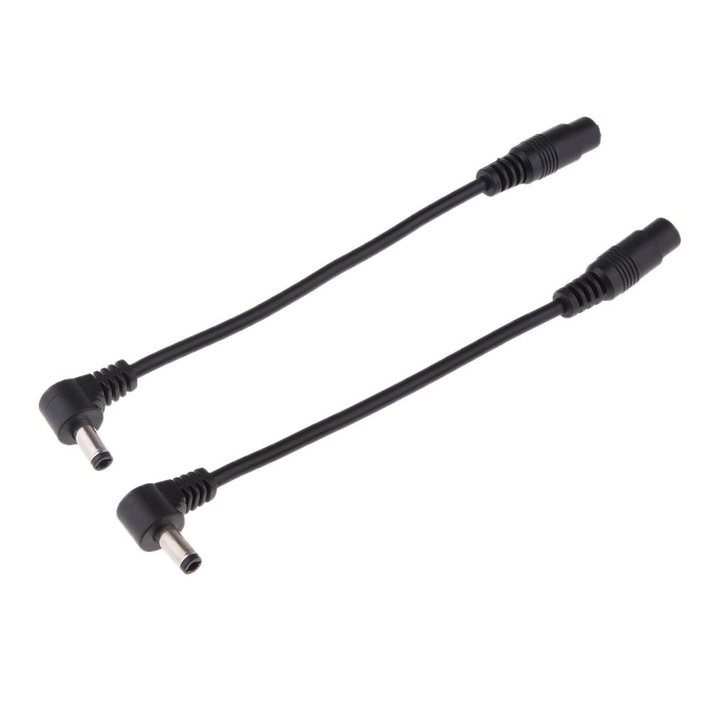 2Pcs 5.5*2.5mm Male to 5.5*2.1mm Female Adapter Cable