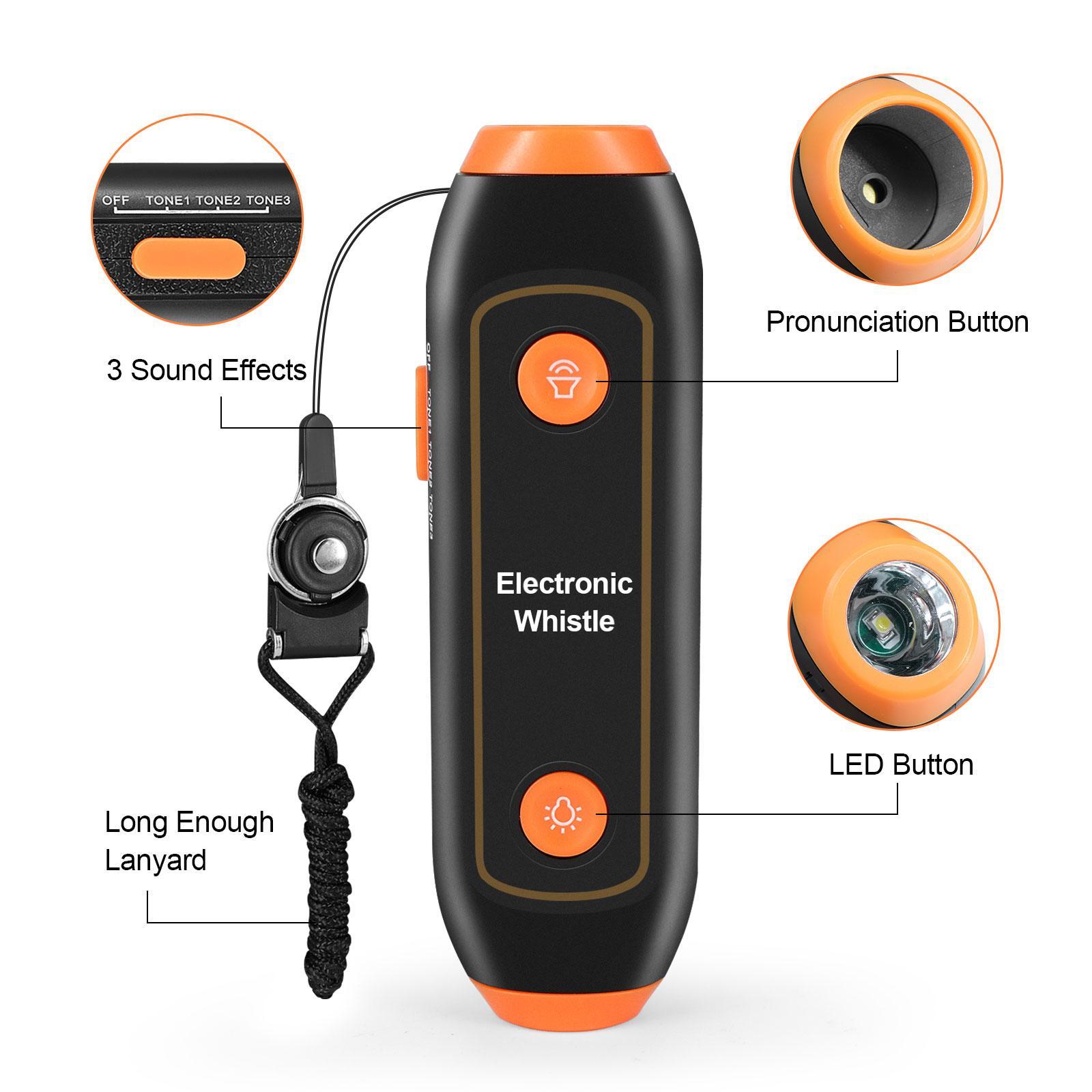 Handheld Electric Whistle High Volume 3 Modes for Camping Outdoor Basketball