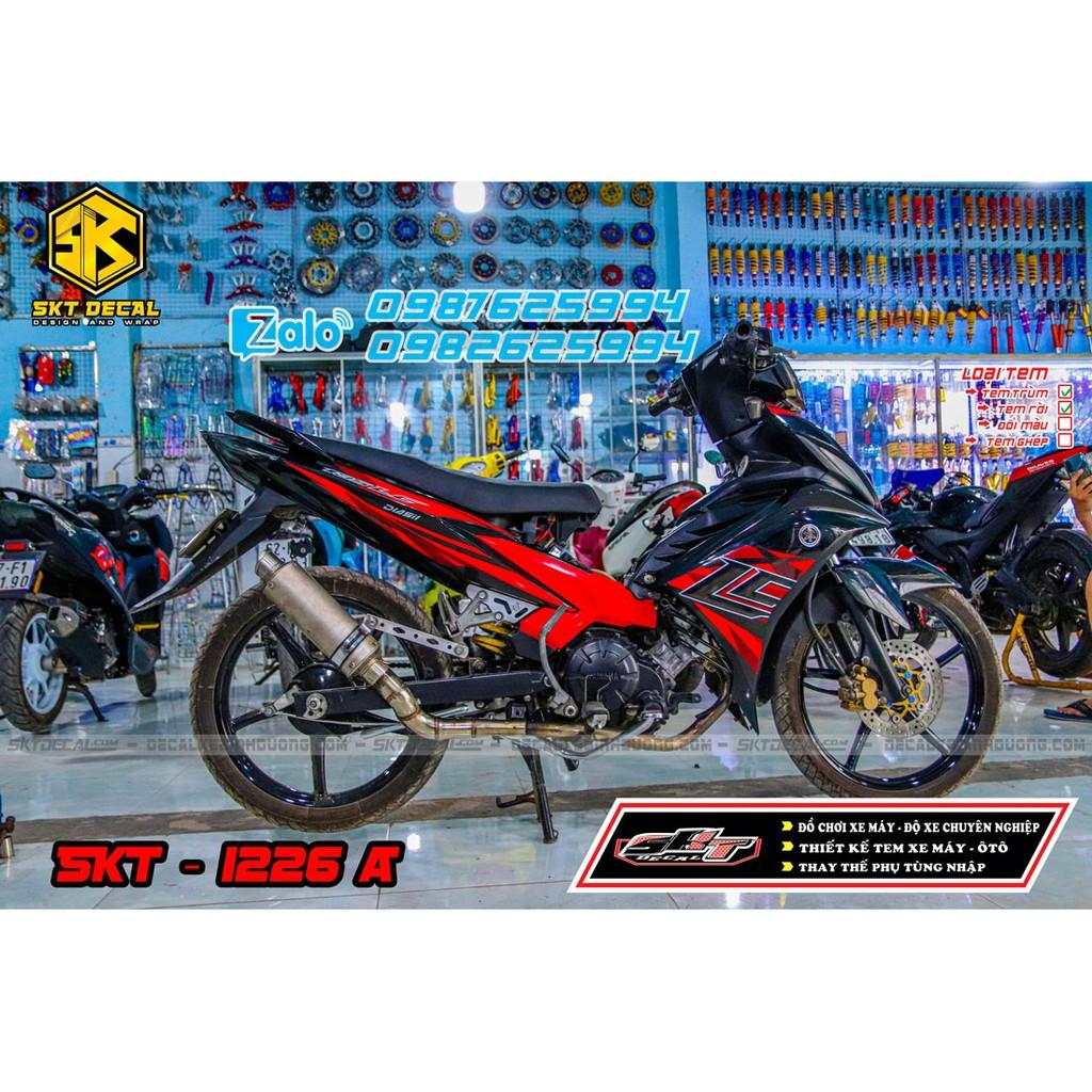 Tem trùm dành cho xe exciter 135 đỏ đen