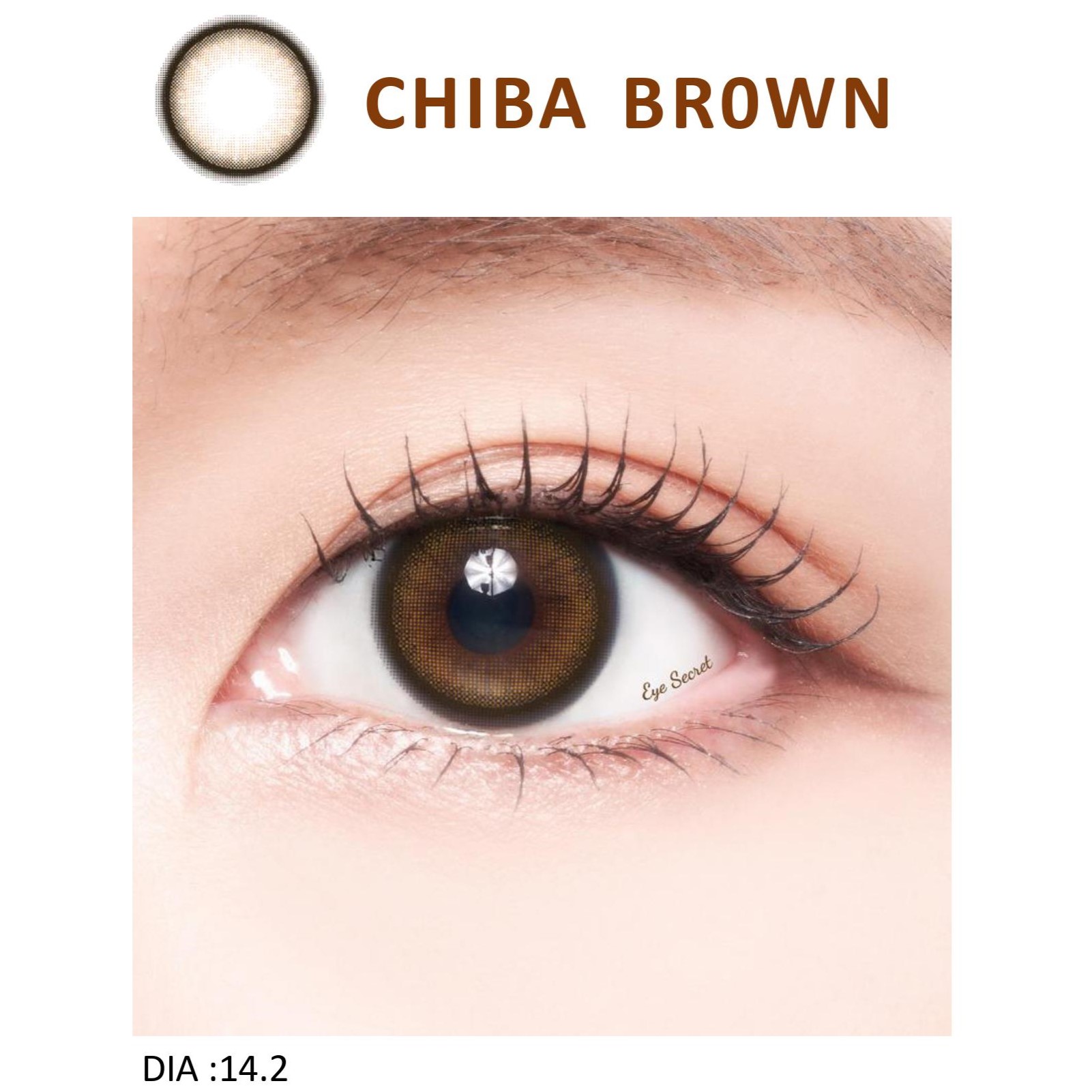 Cặp Kính Áp Tròng Dùng 1 Ngày Eye Secret KM1N - Chiba Brown