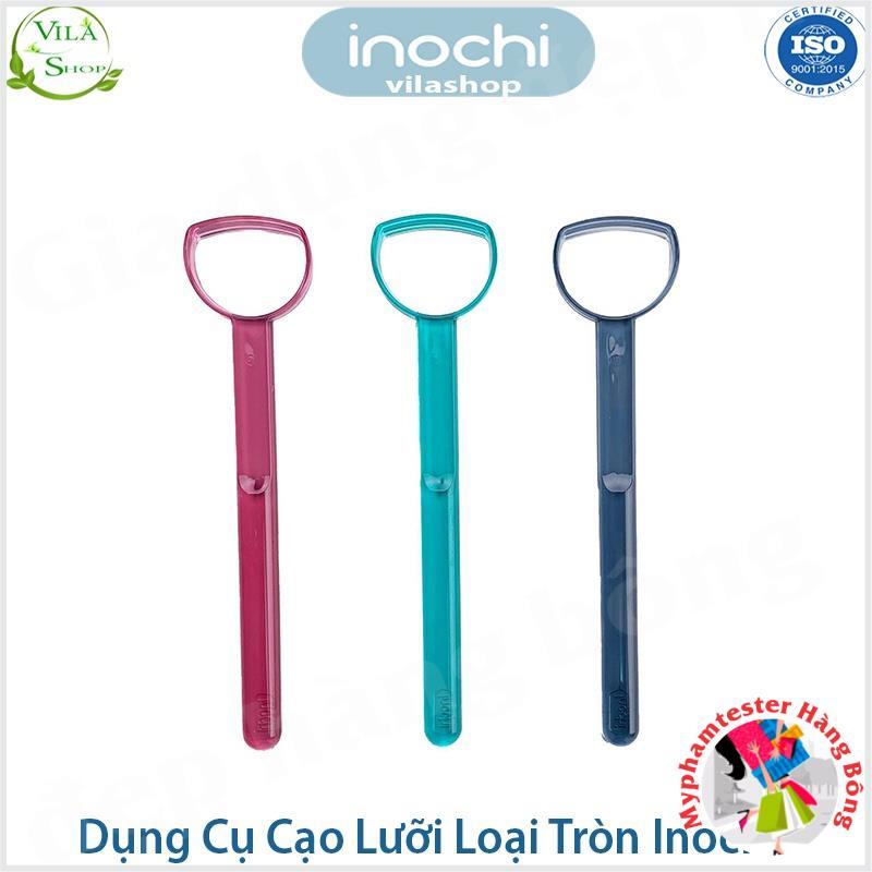 (INOCHI siêu rẻ) 1 chiếc dụng cụ cạo lưỡi, vệ sinh lưỡi Inochi nhựa cao cấp