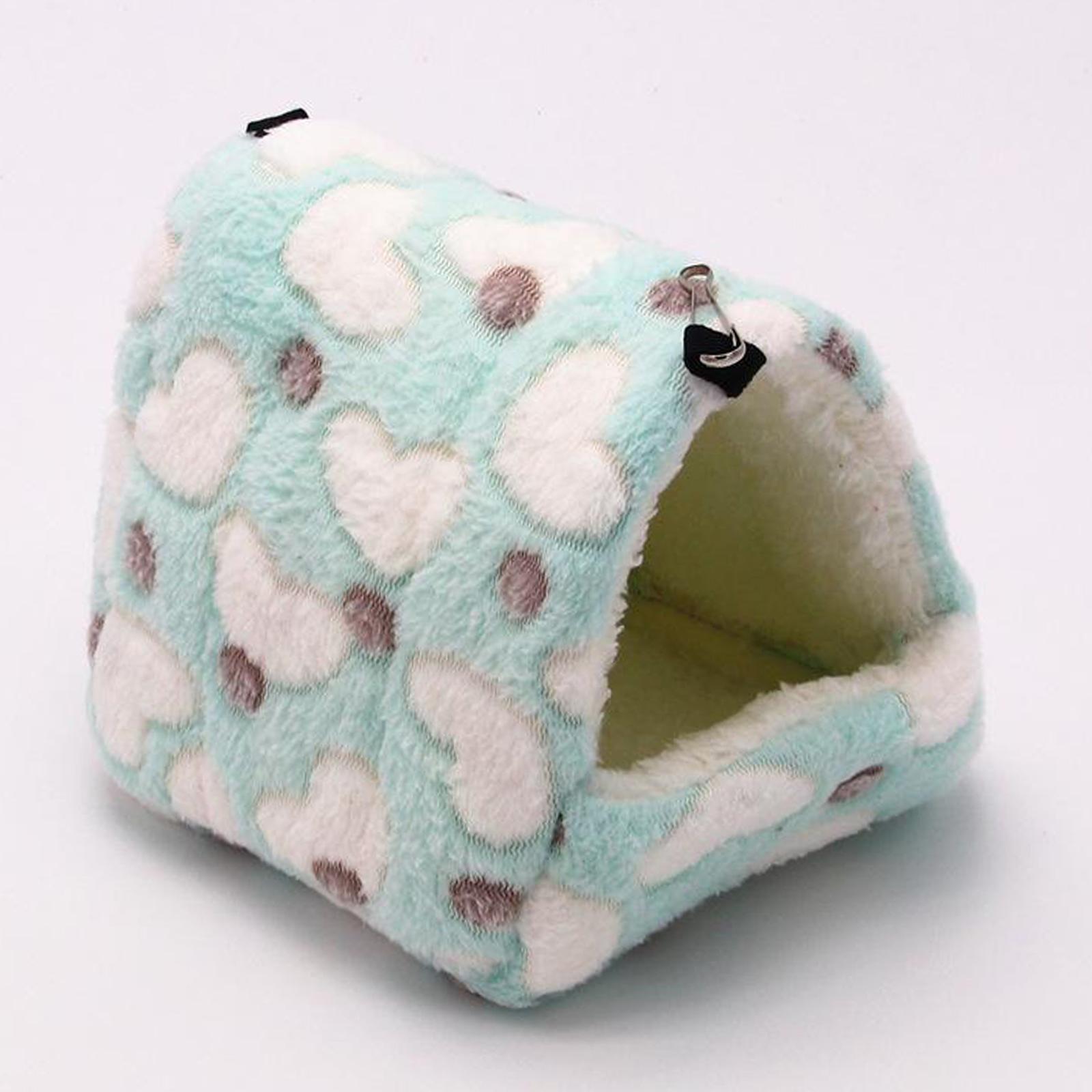 Pet Warm Guinea Pig Bed House Animals Hamster Hammock Cage Purple 14x12cm