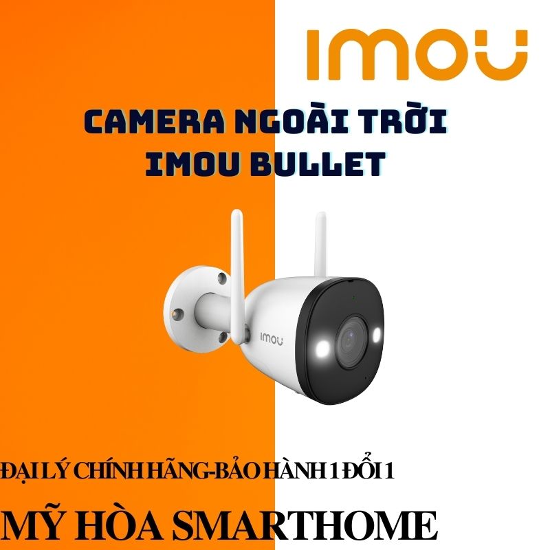 Camera ngoài trời IMOU Bullet 2 ipc-f42fep, Kết nối wifi, Chống nước IP67, Quay có màu ban đêm, Cảnh báo chuyển động-HÀNG NHẬP KHẨU