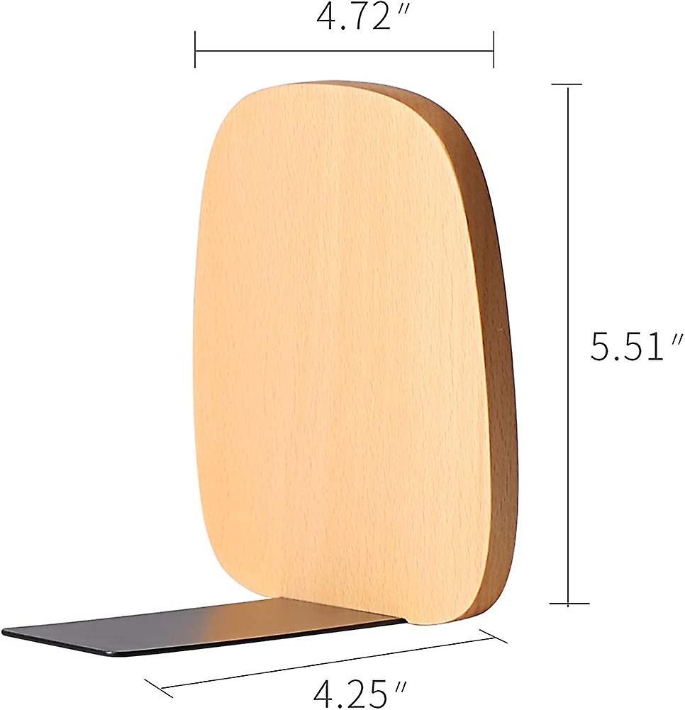 Kết thúc cuốn sách, hỗ trợ Wood Bookends, Sách trang trí kết thúc cho cuốn sách nặng/văn phòng của Heilwiy