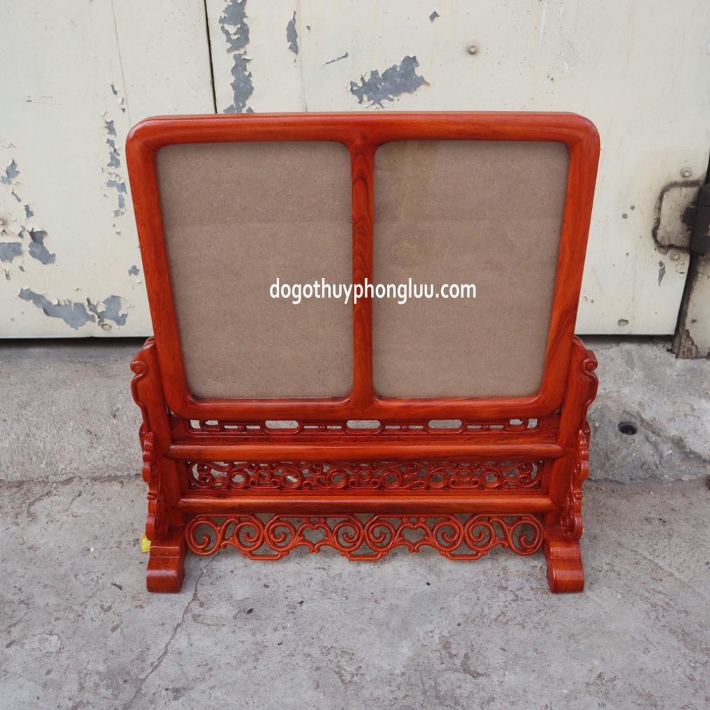 Khung ảnh thờ đôi chiện trơn gỗ hương ảnh thờ 21x31