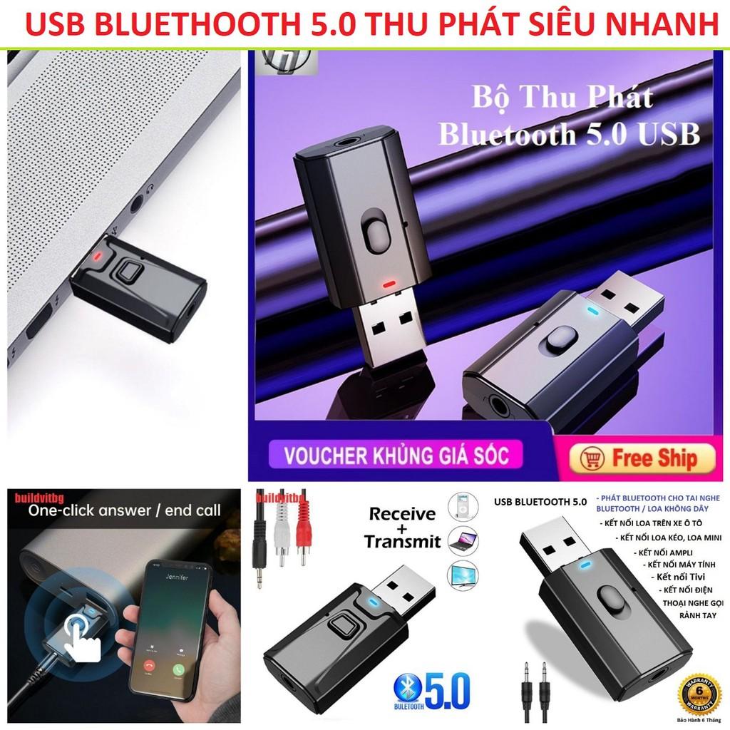 Bộ chuyển đổi âm thanh Usb Bluethooth thu phát âm thanh đạt chuẩn 5.0 loại xịn hàng cao câp