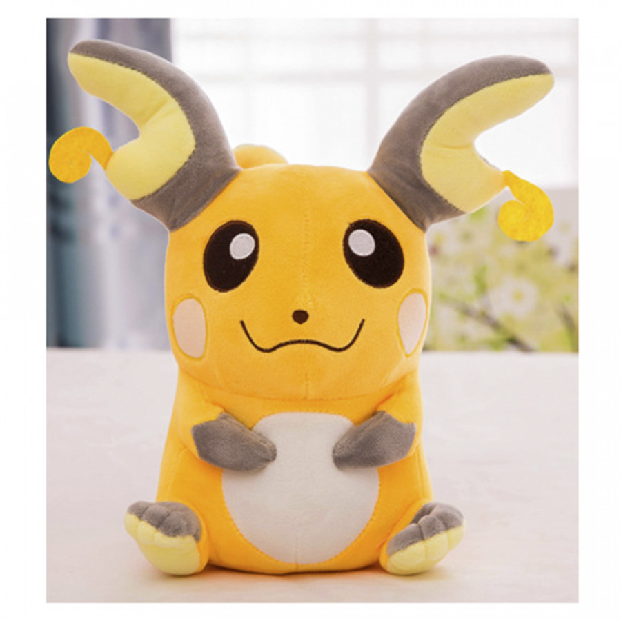 Gấu Bông Pokemon Chuột Điện Raichu Bé Trai Đuôi Sấm Sét 30cm