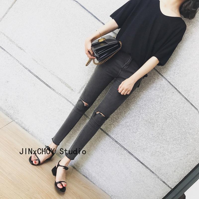 Giày cao gót hở ngón màu đen thời trang sành điệu dễ thương cho nữ