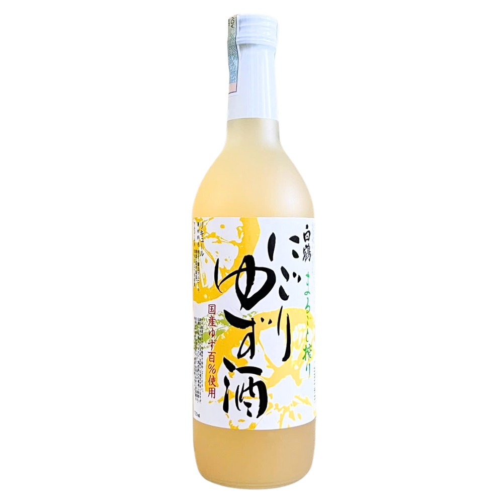 Rượu (Hakutsuru) Marugoto Shibori Nigori Yuzu Shu 10% 720ML