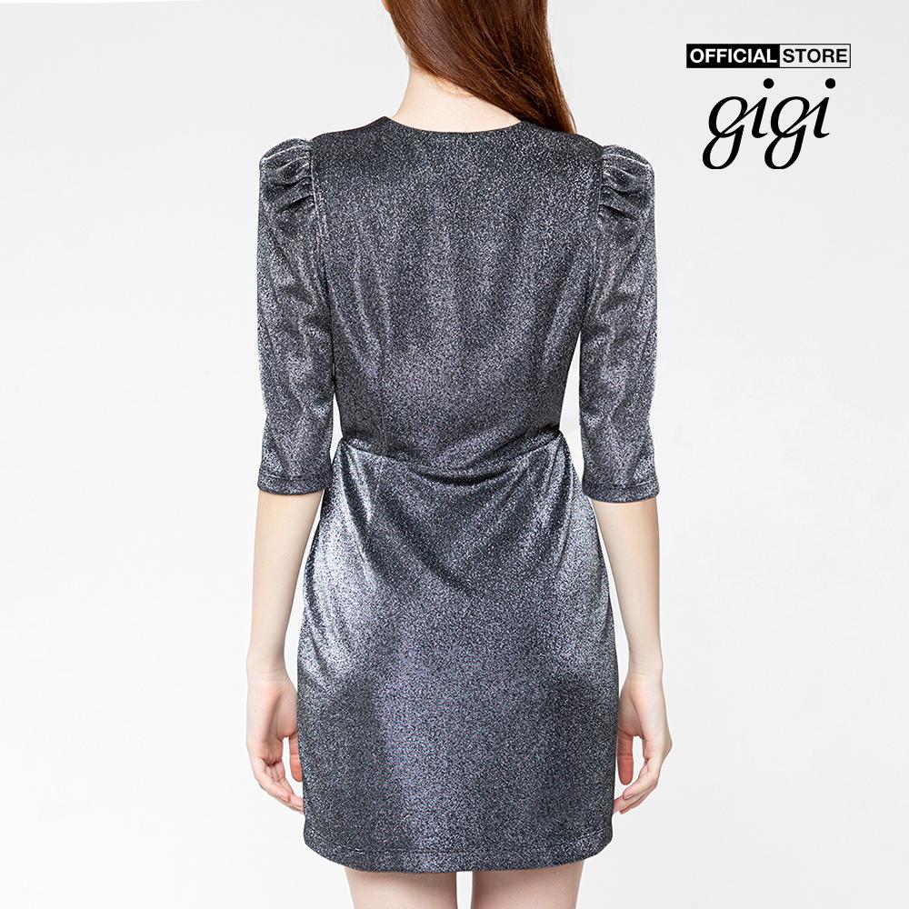 GIGI - Đầm mini cổ V tay lở Wrap Bust G2105202165H