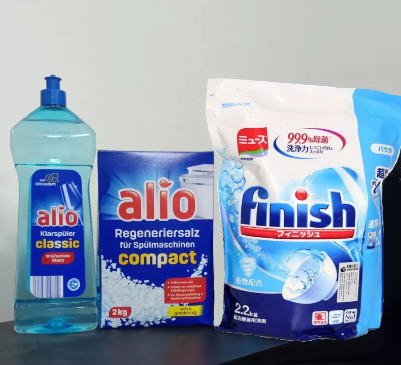 Bộ 3 sản phẩm bột rửa bát Alio chuyên dùng cho máy
