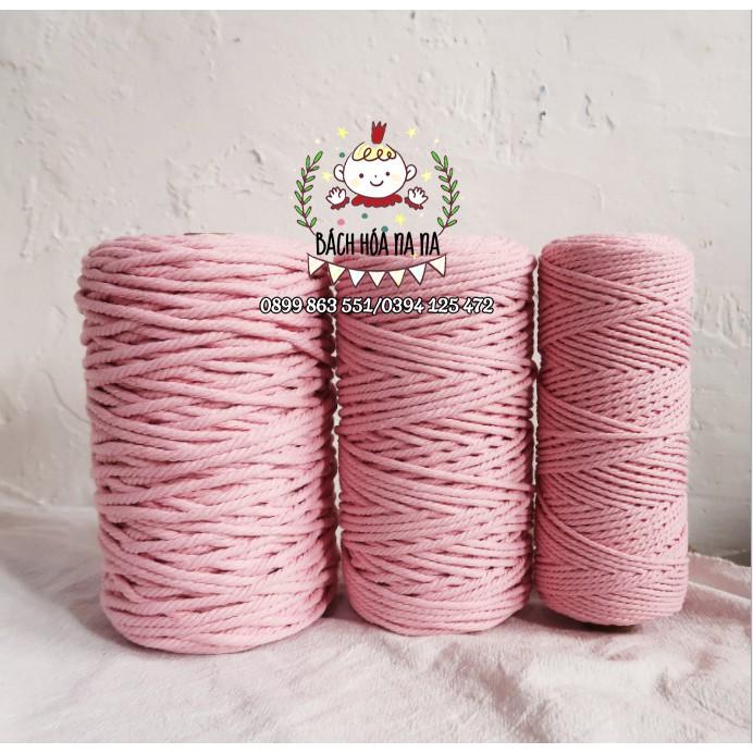 Dây thừng macrame màu 3mm- FULL COLOR - MUA SỈ IB - BÁCH HÓA NA NA