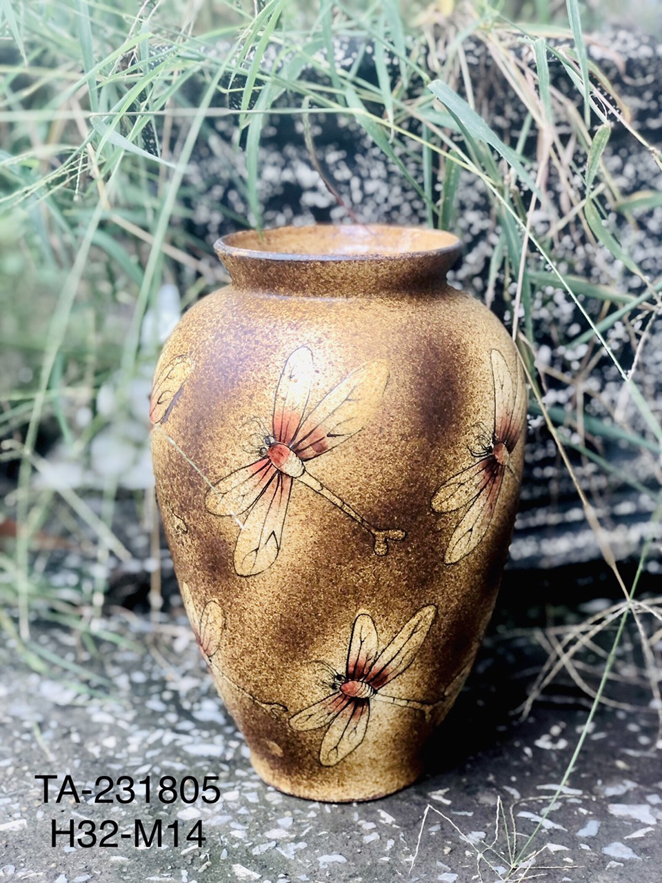LỌ HOA VẼ CHUỒN CHUỒN H26 - H36cm.