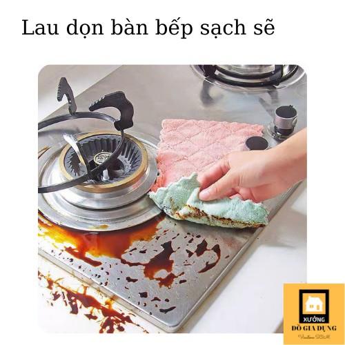 [COMBO 10chiếc] Khăn lau bếp đa năng lau tay, bát đĩa, cốc chén siêu thấm nước, lau sạch mọi vết bẩn