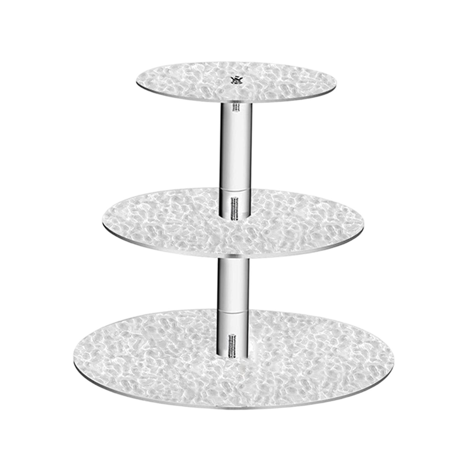 3 Tiered Cake Stand Serving Tray Fruits Home Tea Party Cupcake Display Plate
