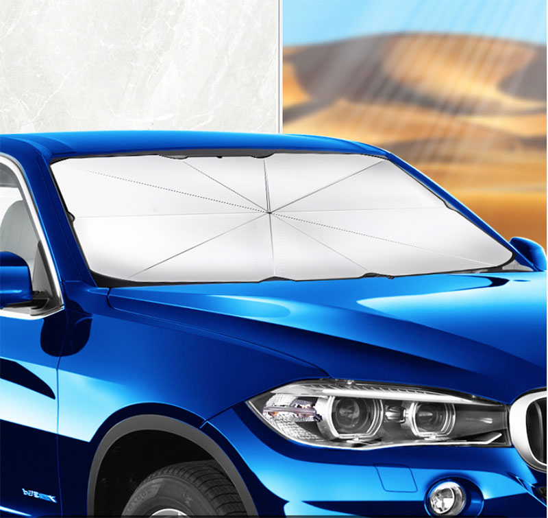 Cây Dù Che Nắng Kính Lái Xe Hơi Cao Cấp Bạc Titan