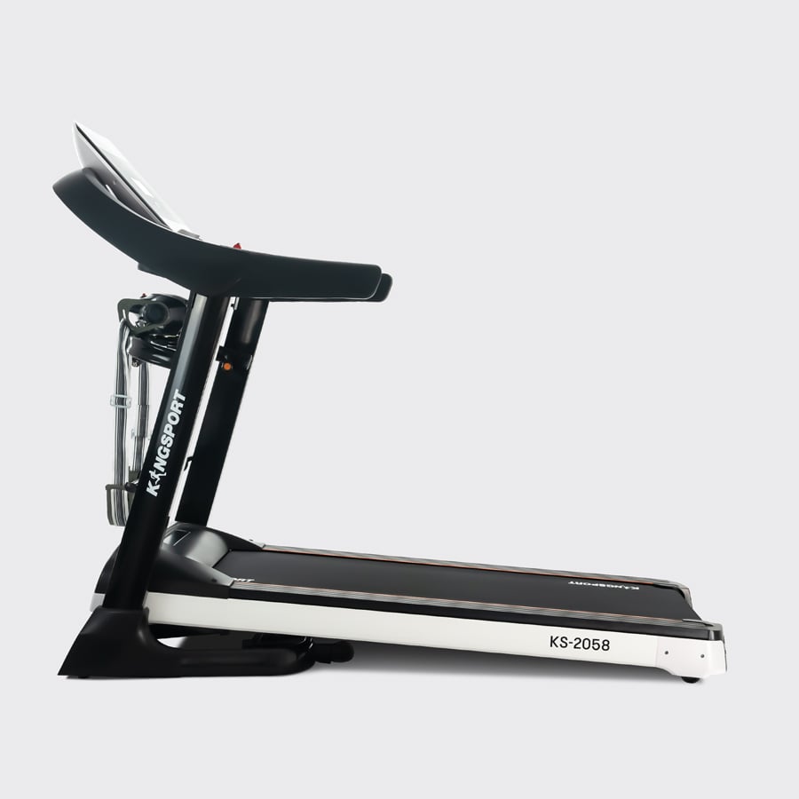 CHỈ GIAO MIỀN NAM I Máy chạy bộ KINGSPORT KS-2058 đa năng, nâng dốc tự động 18%, tốc độ tối đa 18km/h, khung sườn chắc chắn, cân nặng phù hợp từ dưới 80-85kg