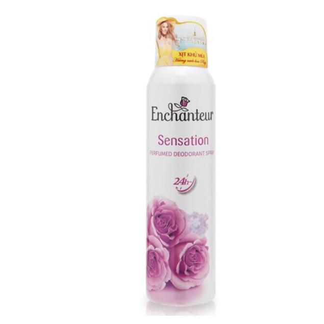 Combo Enchanteur Sensation: Xịt khử mùi Hương nước hoa 150ml +Nước hoa mini 10ml