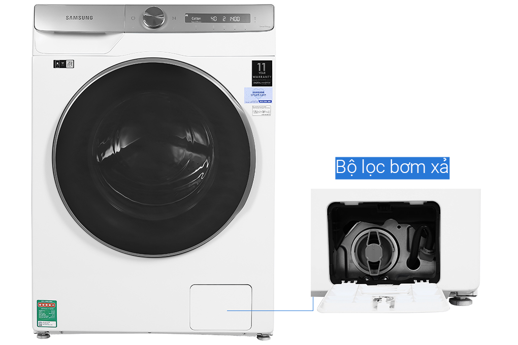 Máy giặt Samsung Inverter 10kg WW10TP44DSH/SV - Hàng chính hãng (Giao toàn quốc)