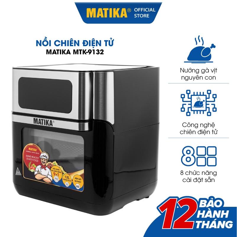 Nồi Chiên Không Dầu MATIKA 12L 1500W MTK-9312 - Hàng Chính Hãng