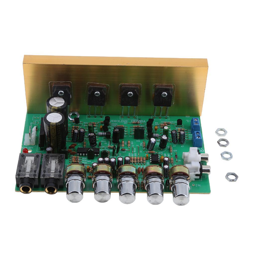 Dual Channel 100W Stereos Amplifier Board Modules with Frame Knob