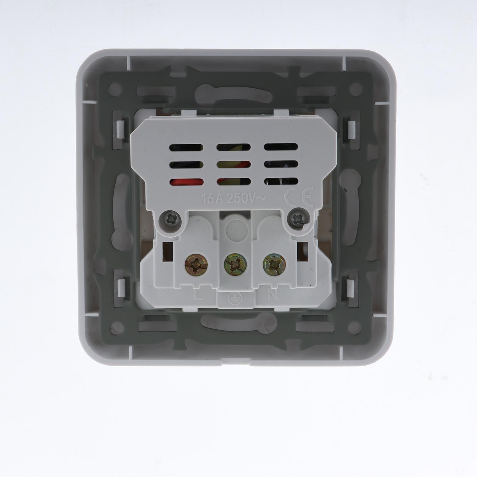 Wall Mounted Socket Square Panel European Plug Socket Widely Used for Home