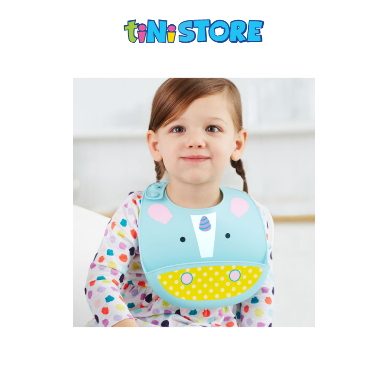 TiNiStore-Yếm ăn dặm silicone Zoo Skip Hop - Unicorn 232204
