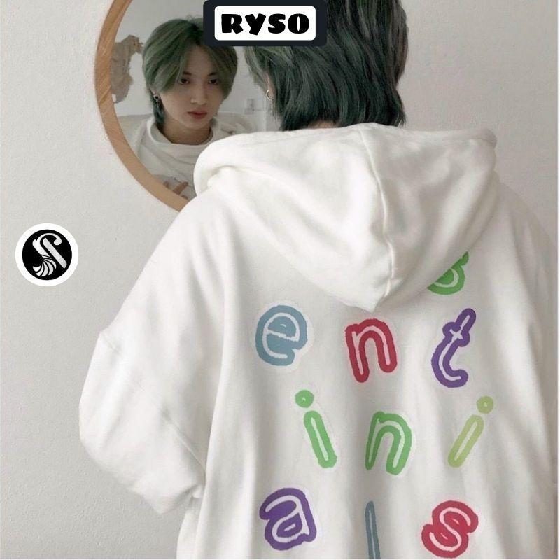 Áo Hoodie Dây Kéo SENTI Ulzzang Khoác Nỉ Form Rộng Unisex Cardigan Trần Bông 2 Lớp Trẻ Trung