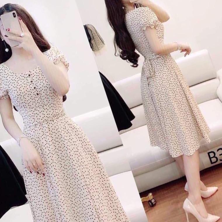 Đầm xòe lụa bi xinh xắn có đủ size S M L XL XXL