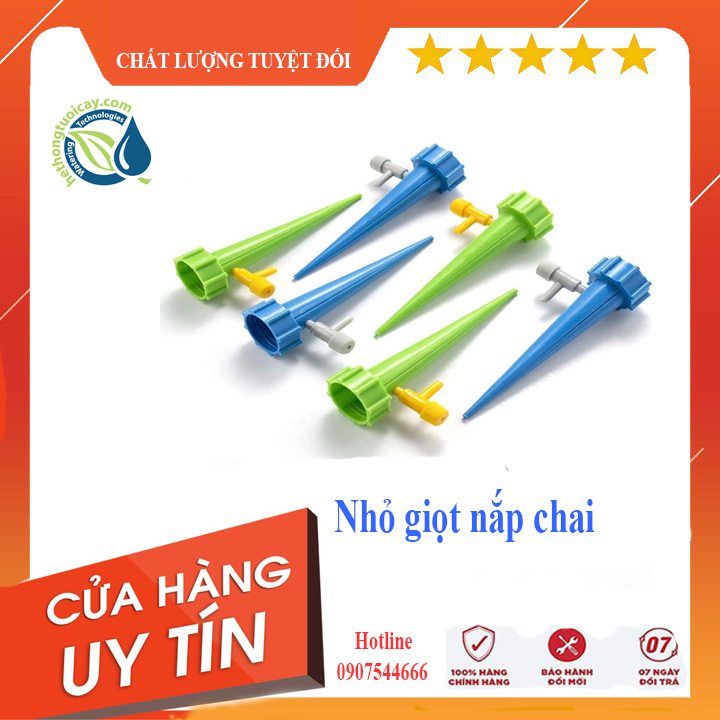 Đầu tưới nhỏ giọt tự động gắn chai nước
