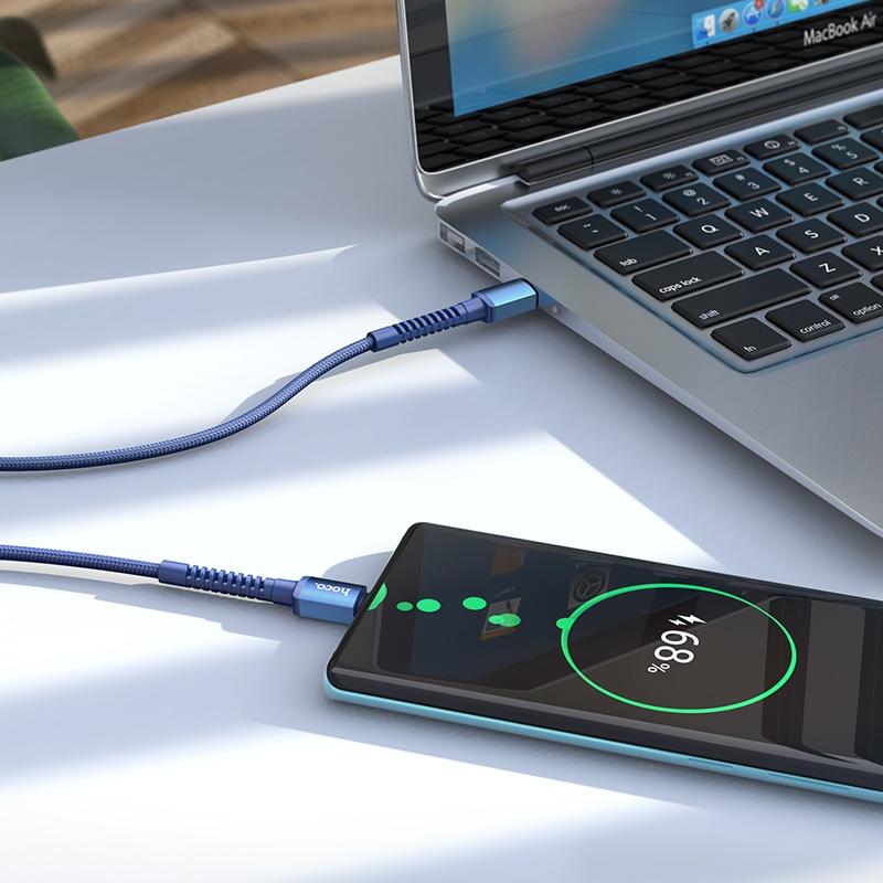 Dây cáp sạc nhanh HOCO X71 60W USB C sang USB type C dành cho Samsung S21 Xiaomi 11 iPad Pro Macbook
