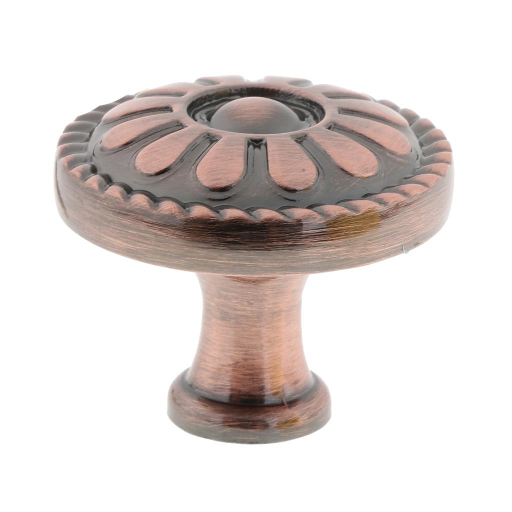 Zinc Alloy Round Knobs Pulls Handles with Screw for Cabinet