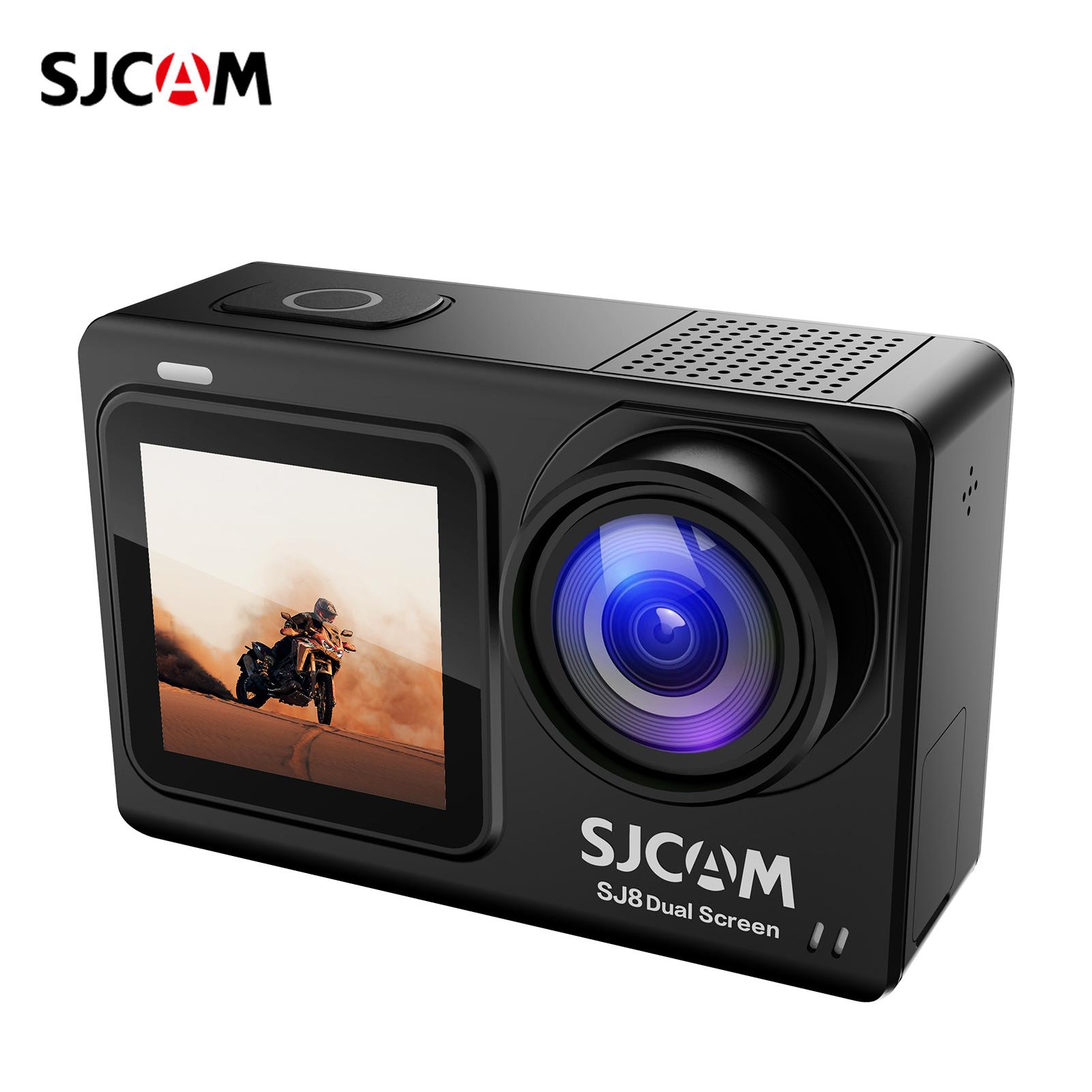 Máy ảnh hành động SJCAM SJ8 4K/30fps Máy ảnh thể thao màn hình kép DV Camcorder 20MP 2.33 "màn hình cảm ứng IPS với vỏ chống thấm 30m