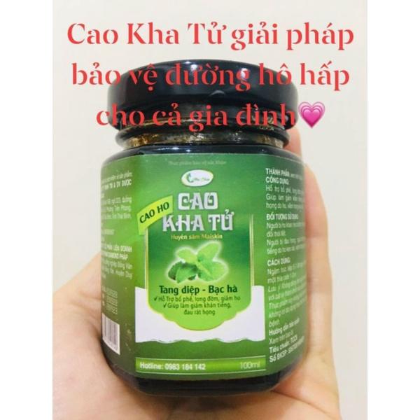 CAO HO CAO KHA TỬ 100ml -Giải pháp cho người ho,viêm họng lâu ngày