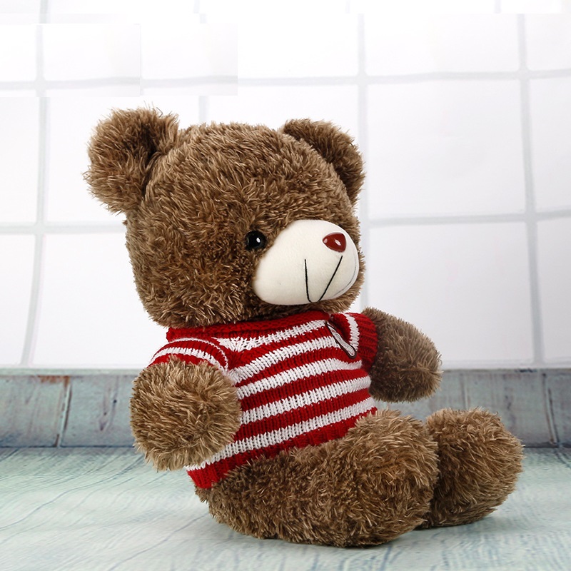 Gấu Bông Teddy Mặc Áo Len Đỏ Siêu Mịn 60cm Quà Tặng Siêu Đáng Yêu