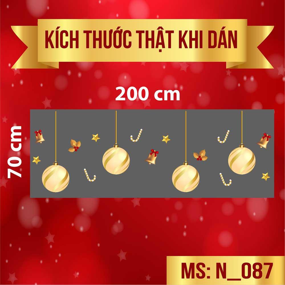 Quả châu trắng vàng trang trí giáng sinh
