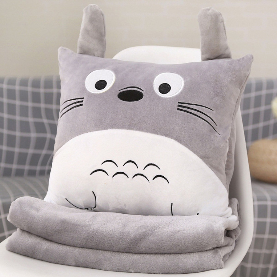 Gấu Bông, Gối Mền Văn Phòng TOTORO Quà Tặng Siêu Hot 90x100cm