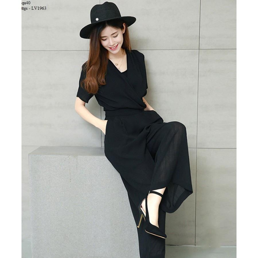 LV1963 JUMPSUIT CỔ ĐẮP CHÉO