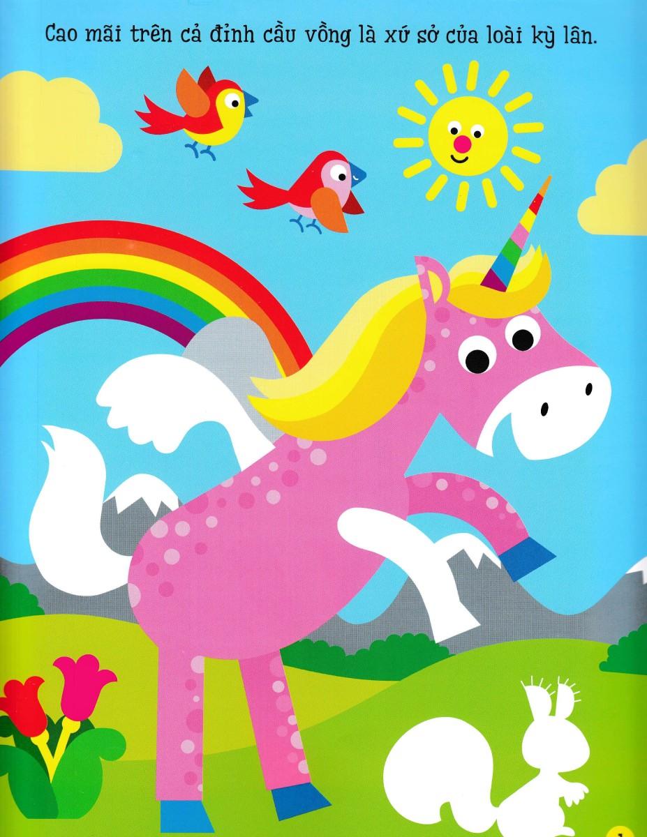 Sách Dán Hình Đầu Đời Cho Bé - Unicorns