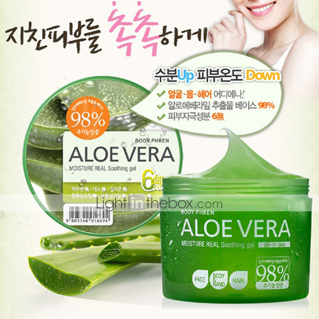 [Tặng móc khoá] Dưỡng da Aloe Natura Moisture Real Soothing Hàn Quốc 300ml