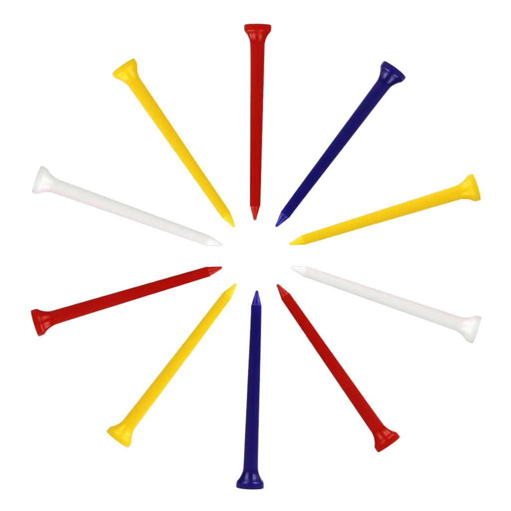 Set of 20 Bulk Golf Driving Range Tees Low Friction Plastic Golf Nails