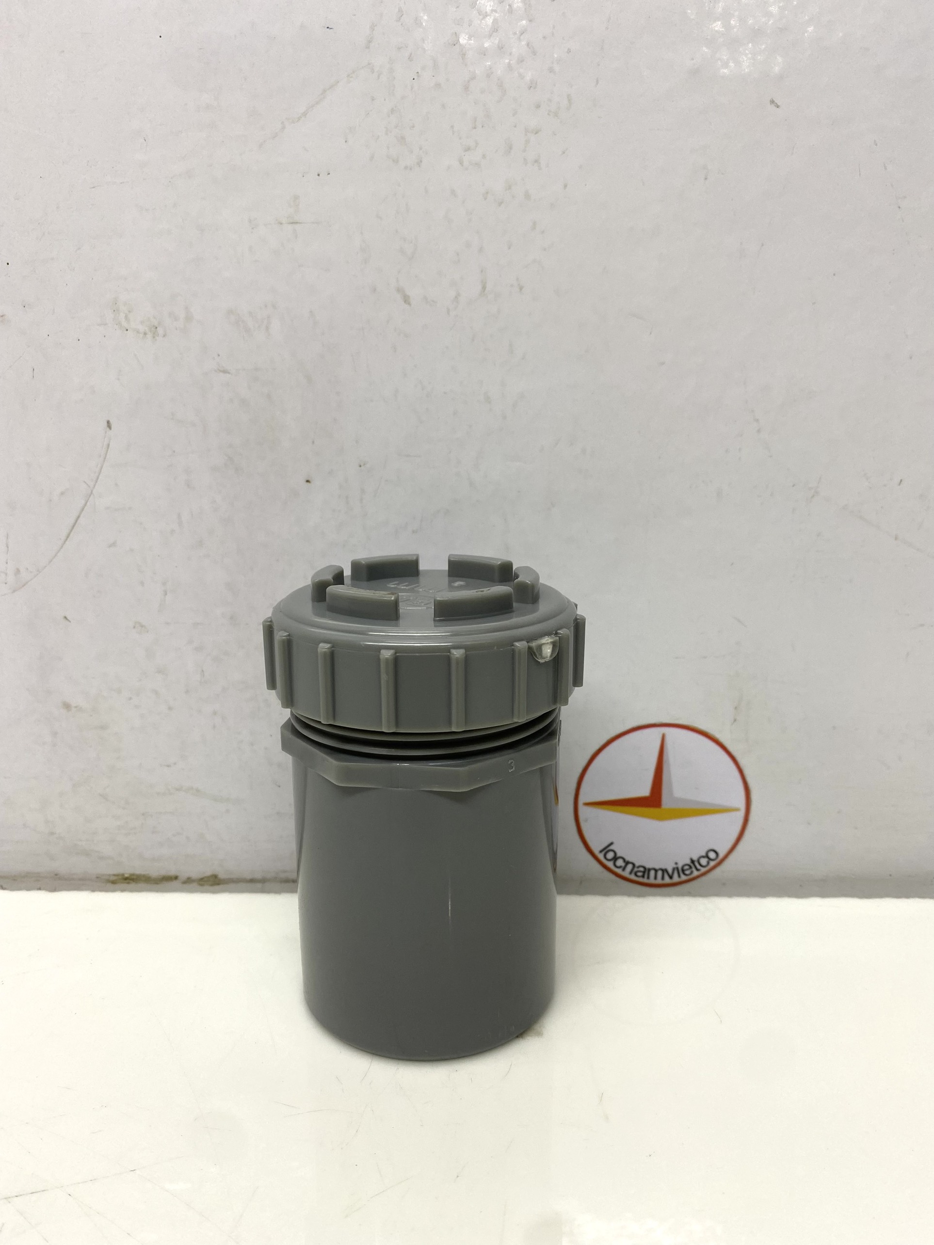 Bít xả ren ngoài 60 nhựa PVC Bình Minh _BXRN60