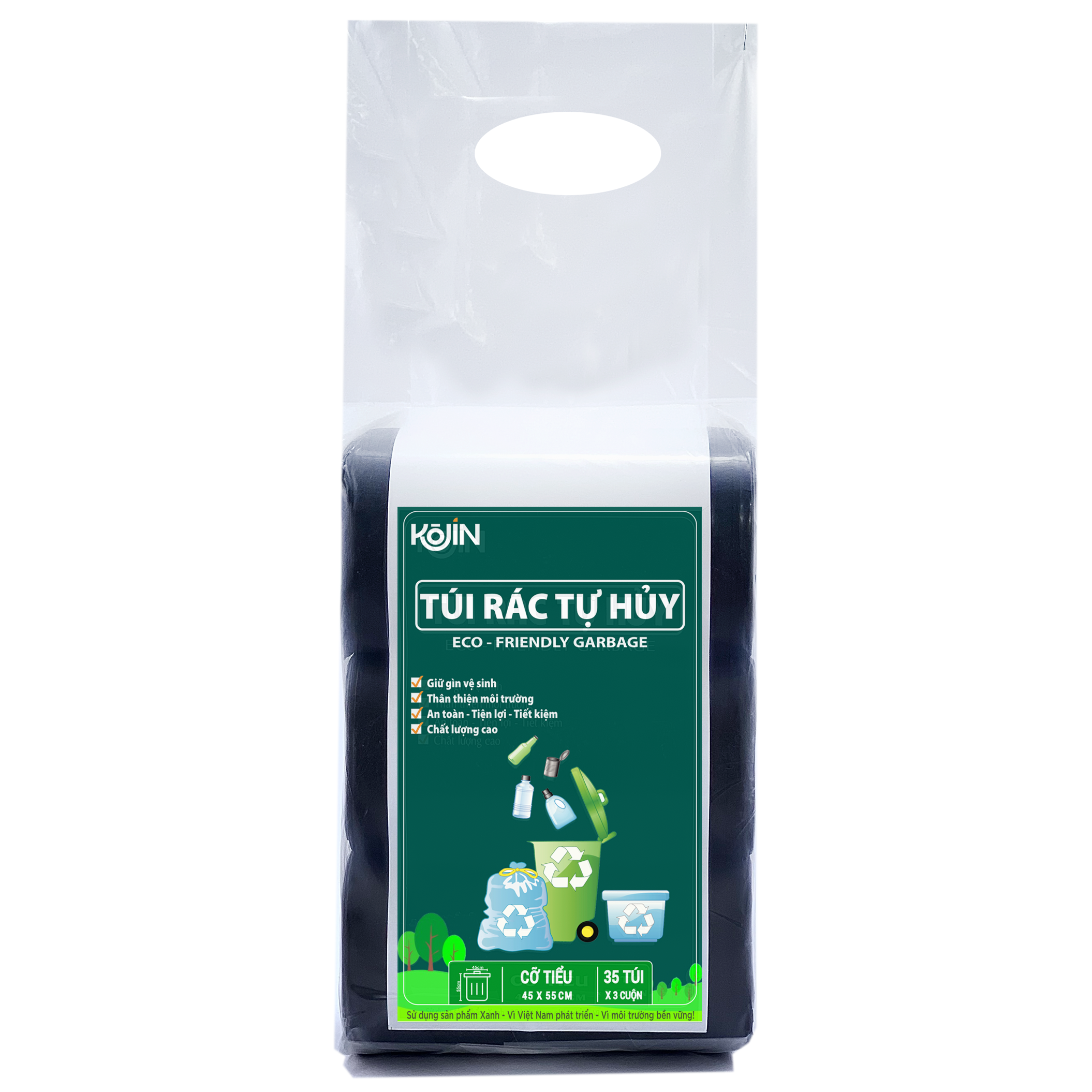 Túi Rác Đen Tự Huỷ Sinh Học KOJIN 1Kg