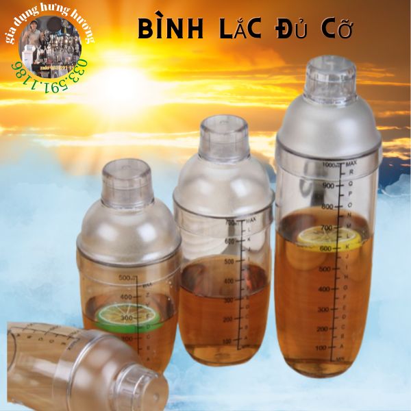 Bình Lắc pha chế trà sữa, shaker đủ cỡ 350ml, 500ml, 700ml, 1000ml chuyên dụng cụ pha chế