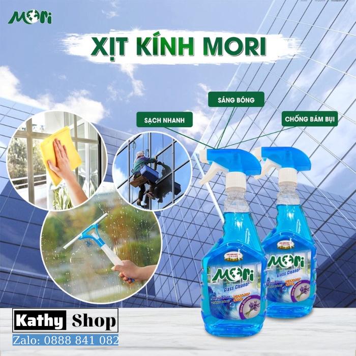 NƯỚC LAU KÍNH MORI HƯƠNG LAVENDER GIÚP BỀ MẶT KÍNH CỦA BẠN LUÔN SÁNG BÓNG DUNG TÍCH 620ML