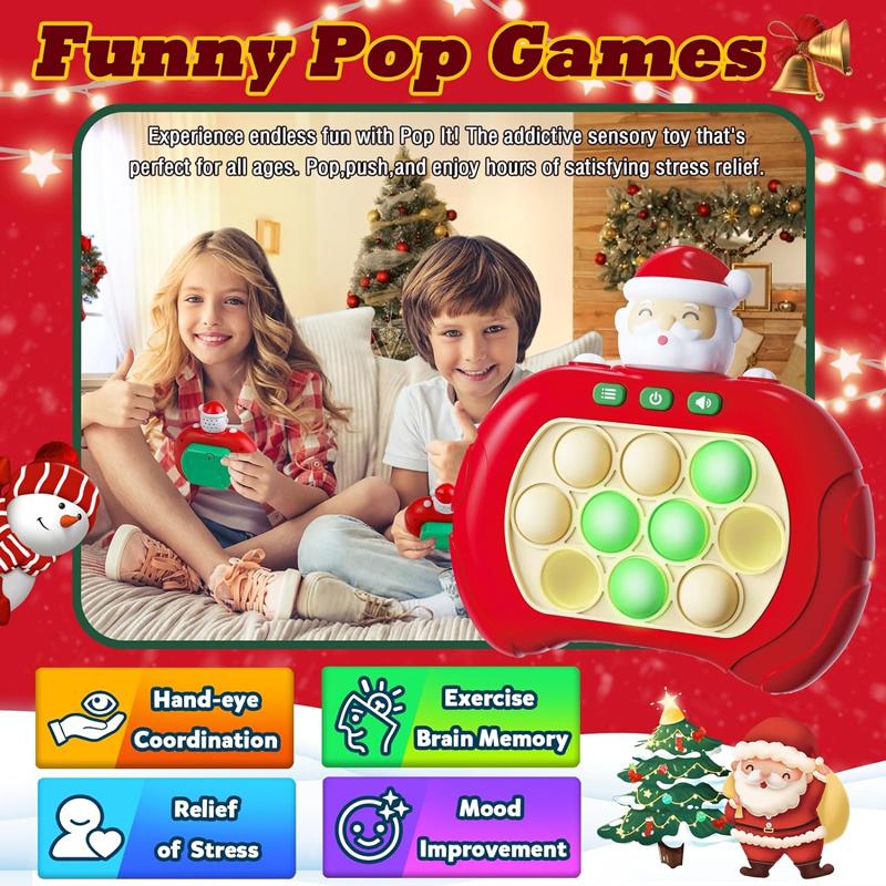 Máy Chơi Game Pop It 200 Cấp Độ Ông Già Noel - Champion Games JH007