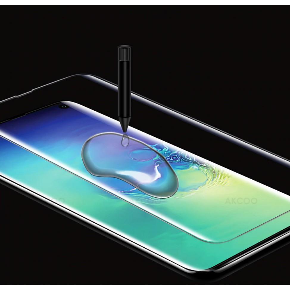Kính cường lực S10, S10+ cảm biến vân tay full keo nước công nghệ UV chính hãng LITO đảm bảo dùng được cảm biến siêu âm